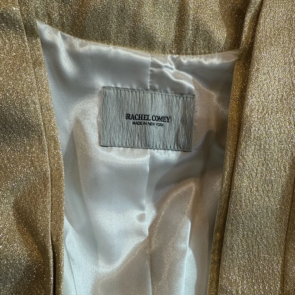 Rachel Comey Gold Blazer and Pants Set Sz 6 - Picture 2 of 10